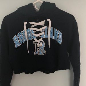 rhode island cropped hoodie